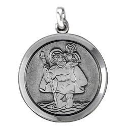 Anhänger Christusträger Christophorus in echt Sterling-Silber 925 oder Gold, Ketten- oder Schlüssel-Anhänger