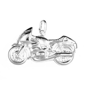 Anhänger R 100 RS Motorrad in echt Sterling-Silber 925, Ketten- oder Schlüssel-Anhänger