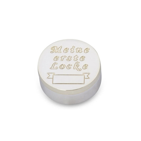 Lockendose "Meine erste Locke" hochwertig versilbert