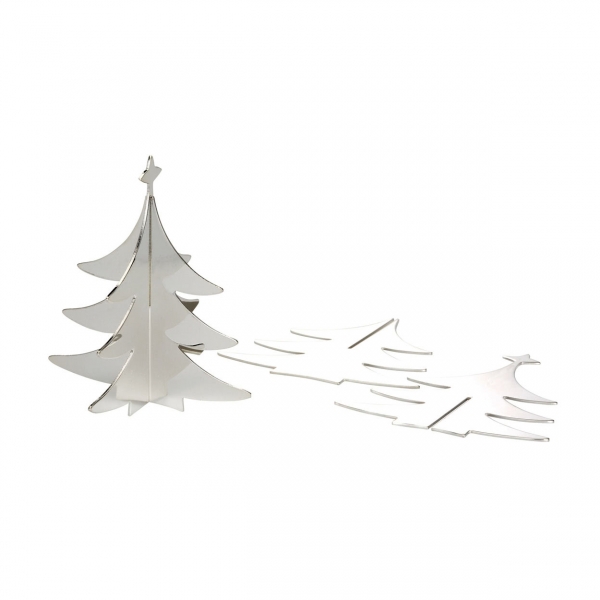 3D-Steck-Tannenbaum versilbert, Xmas Tree to Go