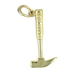 Anhänger Zimmermannshammer, Latthammer in echt Sterling-Silber 925 oder Gold, Charm, Ketten- oder Bettelarmband-Anhänger
