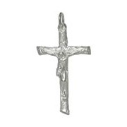 Anhänger Jesuskreuz in echt Sterling-Silber 925 oder Gold, Ketten- oder Schlüssel-Anhänger