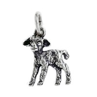 Anhänger Schäfchen, Lämmchen in echt Sterling-Silber 925 oder Gold, Charm, Ketten- oder Bettelarmband-Anhänger