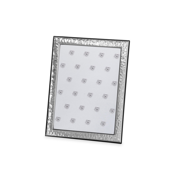Fotorahmen in echt Sterling-Silber 925, 15 x 20 cm, gehämmert, schmal