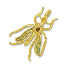 Anhänger Mücke, Schnake in echt Sterling-Silber 925 oder Gelbgold mit oder ohne Email, Ketten- oder Schlüssel-Anhänger