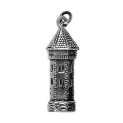 Anhänger Luzern, Wasserturm in echt Sterling-Silber 925 oder Gold, Ketten- oder Schlüssel-Anhänger