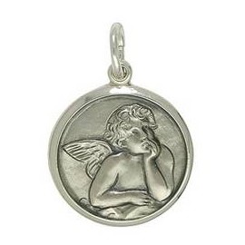 Anhänger Engelplättchen in echt Sterling-Silber 925 oder Gold, Charm, Ketten- oder Bettelarmband-Anhänger