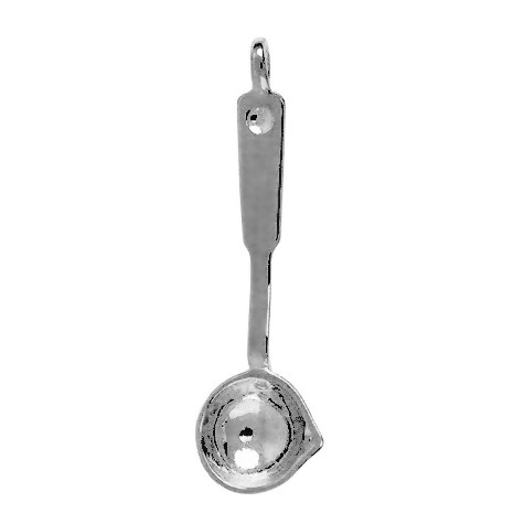 Anhänger Gießtiegel in echt Sterling-Silber 925, Ketten- oder Schlüssel-Anhänger