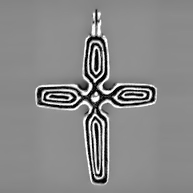 Anhänger Kreuz Christi in echt Silber 925 oder Gold, Ketten- oder Schlüssel-Anhänger