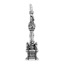 Anhänger Innsbruck, Annasäule in echt Sterling-Silber 925 oder Gold, Ketten- oder Schlüssel-Anhänger