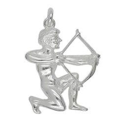 Anhänger Schütze, Sternzeichen, Tierkreiszeichen in echt Sterling-Silber 925 oder Gold, Ketten- oder Schlüssel-Anhänger