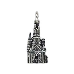 Anhänger Berlin, Kaiser-Wilhelm-Gedächtniskirche in echt Sterling-Silber 925 oder Gold, Charm, Ketten- oder Schlüssel-Anhänger