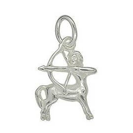 Anhänger Schütze, Sternzeichen in echt Sterling-Silber 925 oder Gold, Charm, Ketten- oder Bettelarmband-Anhänger