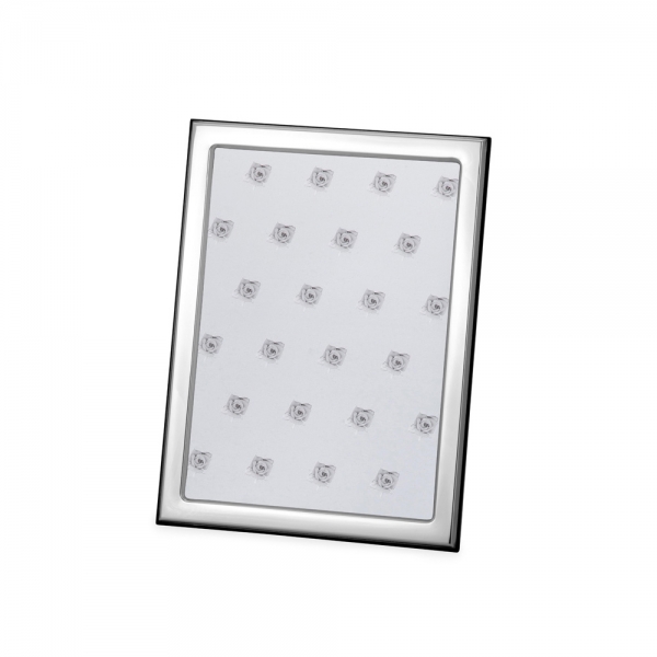 Fotorahmen versilbert, 13 x 18 cm, glatt, poliert, schmal