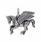 Anhänger Pegasus, Pegasos, Charms in Silber & Gold