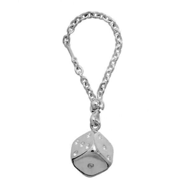 Anhänger Würfel mit Durchziekette echt Sterling-Silber 925