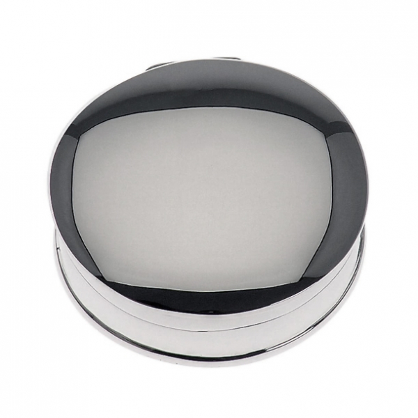 Pillendose in echt Sterling-Silber 925 rund, glatt, Durchmesser: 3,0 cm