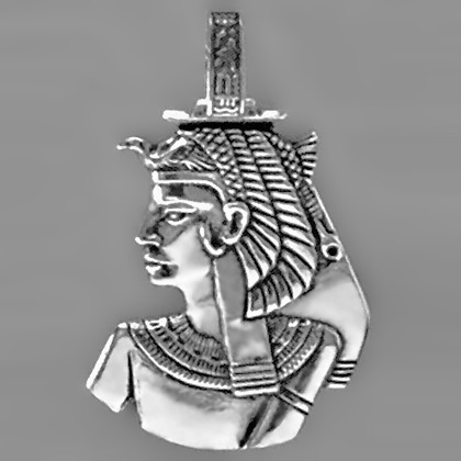 Anhänger Cleopatra in echt Sterling-Silber 925 und Gold, Ketten- oder Schlüssel-Anhänger