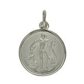 Anhänger Sankt Florian in echt Sterling-Silber 925 oder Gold, Charm, Ketten- oder Bettelarmband-Anhänger