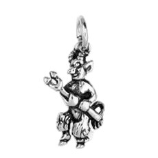 Anhänger Teufel in echt Sterling-Silber 925 oder Gold, Charm, Ketten- oder Bettelarmband-Anhänger