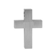 Anhänger Kreuz in echt Edelstahl, Ketten- oder Schlüssel-Anhänger