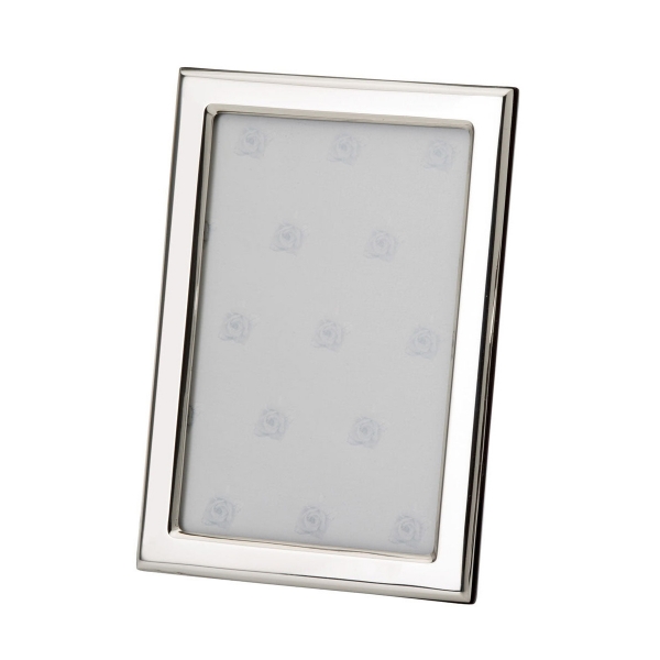 Fotorahmen in echt Sterling-Silber 925, 13 x 18 cm, schmal, glatt