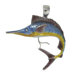 Anhänger Fische: Schwertfische, Charms in Silber & Gold