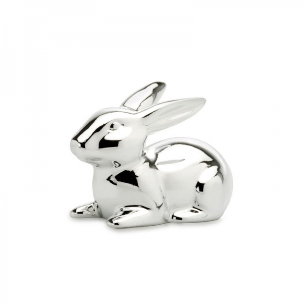 Dekofigur Hase Kind versilbert
