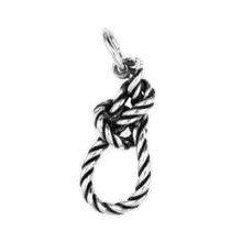 Anhänger Knoten in echt Sterling-Silber 925 oder Gold, Charm, Ketten- oder Bettelarmband-Anhänger