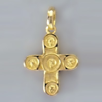 Anhänger Kreuz in echt Silber oder Gold, Charm, Ketten- oder Bettelarmband-Anhänger