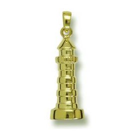 Anhänger Leuchtturm in echt Sterling-Silber 925 oder Gold, Ketten- oder Schlüssel-Anhänger