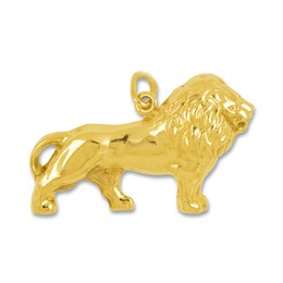 Anhänger Löwe in echt Gelbgold, Ketten- oder Schlüssel-Anhänger