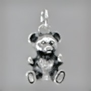 Anhänger Teddybär in echt Sterling-Silber 925 oder Gold, Charm, Ketten- oder Bettelarmband-Anhänger