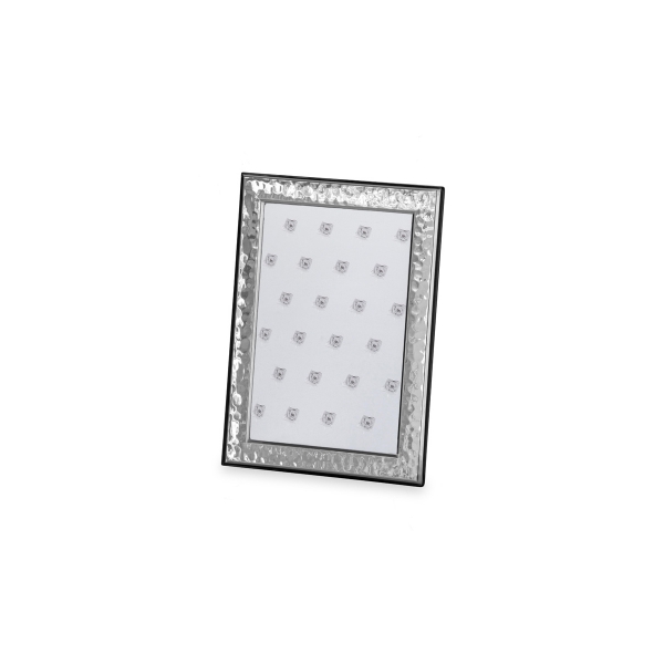 Fotorahmen in echt Sterling-Silber 925, 10 x 15 cm, gehämmert, schmal
