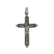 Anhänger Kreuz mit Jesus in echt Sterling-Silber 925 oder Gold, Ketten- oder Schlüssel-Anhänger