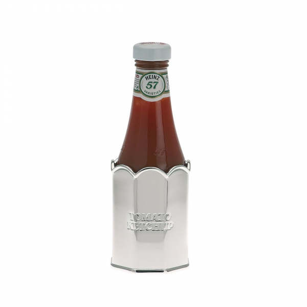 Ketchup-Ständer versilbert, ohne Fläschchen