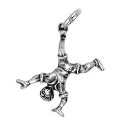 Anhänger Düsseldorfer Radschläger in echt Sterling-Silber 925 oder Gold, Charm, Ketten- oder Bettelarmband-Anhänger