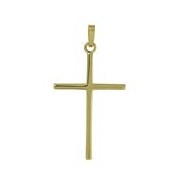 Anhänger Kreuz in echt Gelbgold 585, Ketten- oder Schlüssel-Anhänger