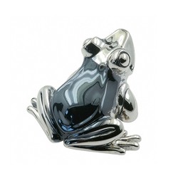 Zierfigur Frosch in echt Sterling-Silber 925, Standmodell