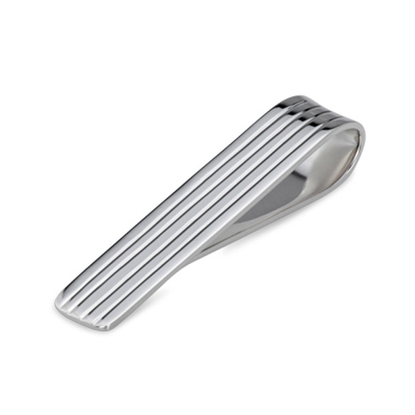 Geldscheinklammer mit Fadenmuster in echt Sterling-Silber 925