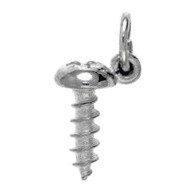 Anhänger Schraube in echt Sterling-Silber 925, Charm, Ketten- oder Bettelarmband-Anhänger