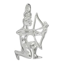Anhänger Schütze, Tierkreiszeichen in echt Sterling-Silber 925 oder Gold, Ketten- oder Schlüssel-Anhänger