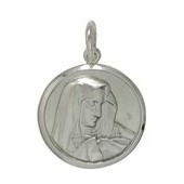 Anhänger Madonna in echt Sterling-Silber 925 oder Gold, Charm, Ketten- oder Bettelarmband-Anhänger