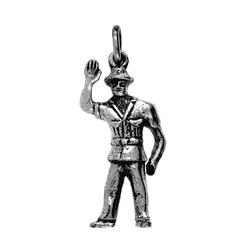 Anhänger Polizei, Recht & Ordnung, Charms in Silber und Gold