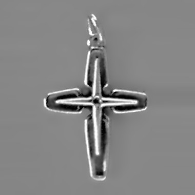 Anhänger Kreuz in echt Sterling-Silber 925 oder Gold, Charm, Ketten- oder Bettelarmband-Anhänger
