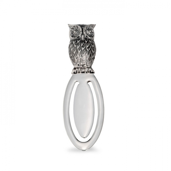Lesezeichen Eule in echt Sterling-Silber 925