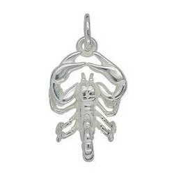 Anhänger Skorpion, Tierkreiszeichen in echt Sterling-Silber 925 oder Gelbgold, Ketten- oder Schlüssel-Anhänger