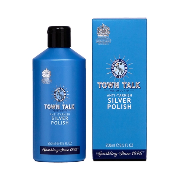Silberpflege-Politur, Glanzpolitur von "Town Talk Polish Co. Ltd.", Inhalt: 250 ml - Leichte Anwendung zur Politur von Silber & für dauerhaften Anlaufschutz