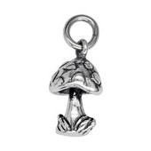 Anhänger Pilz in echt Sterling-Silber 925 oder Gold, Charm, Ketten- oder Bettelarmband-Anhänger