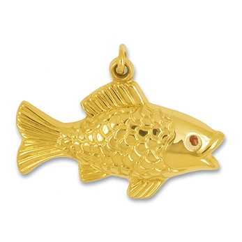 Anhänger Fisch in Gold, Charm N1026